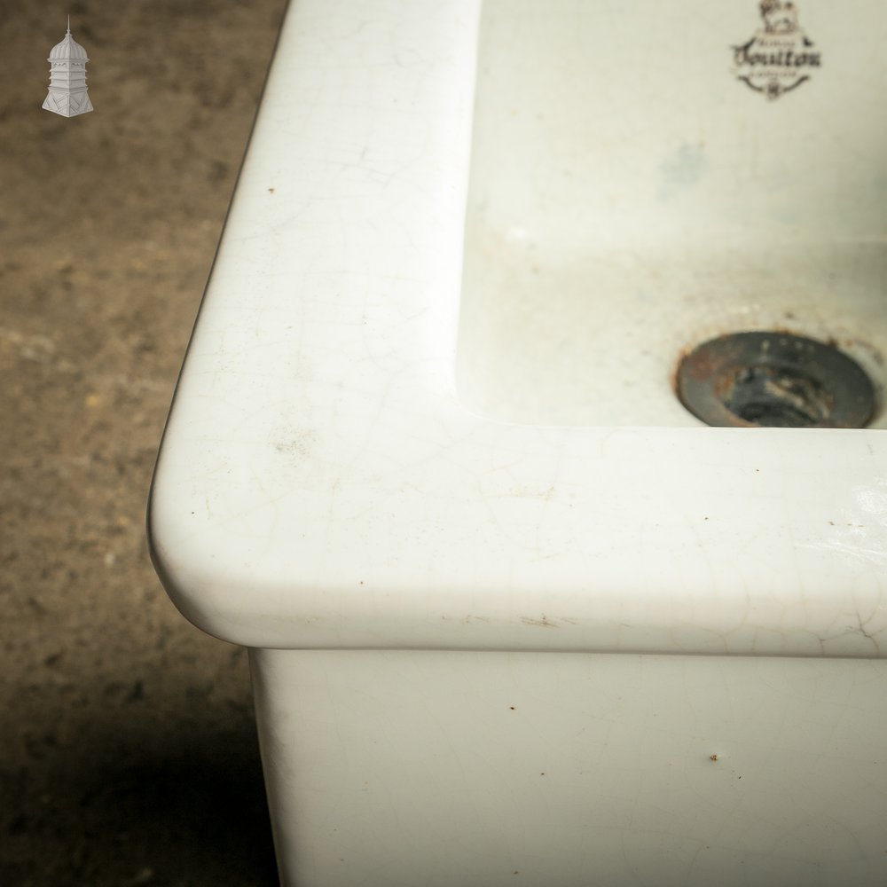 Laboratory Sink, White Glazed Small Belfast Sink by Royal Doulton