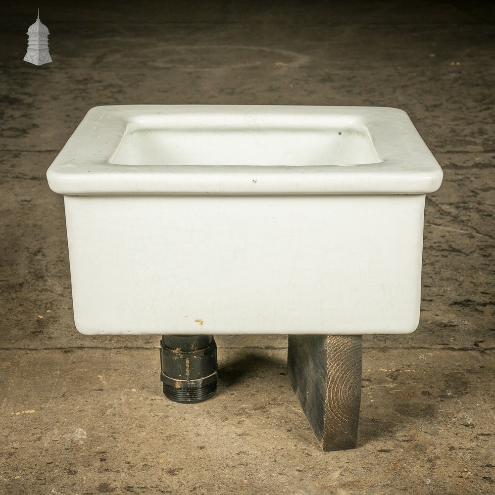 Laboratory Sink, White Glazed Small Belfast Sink by Royal Doulton