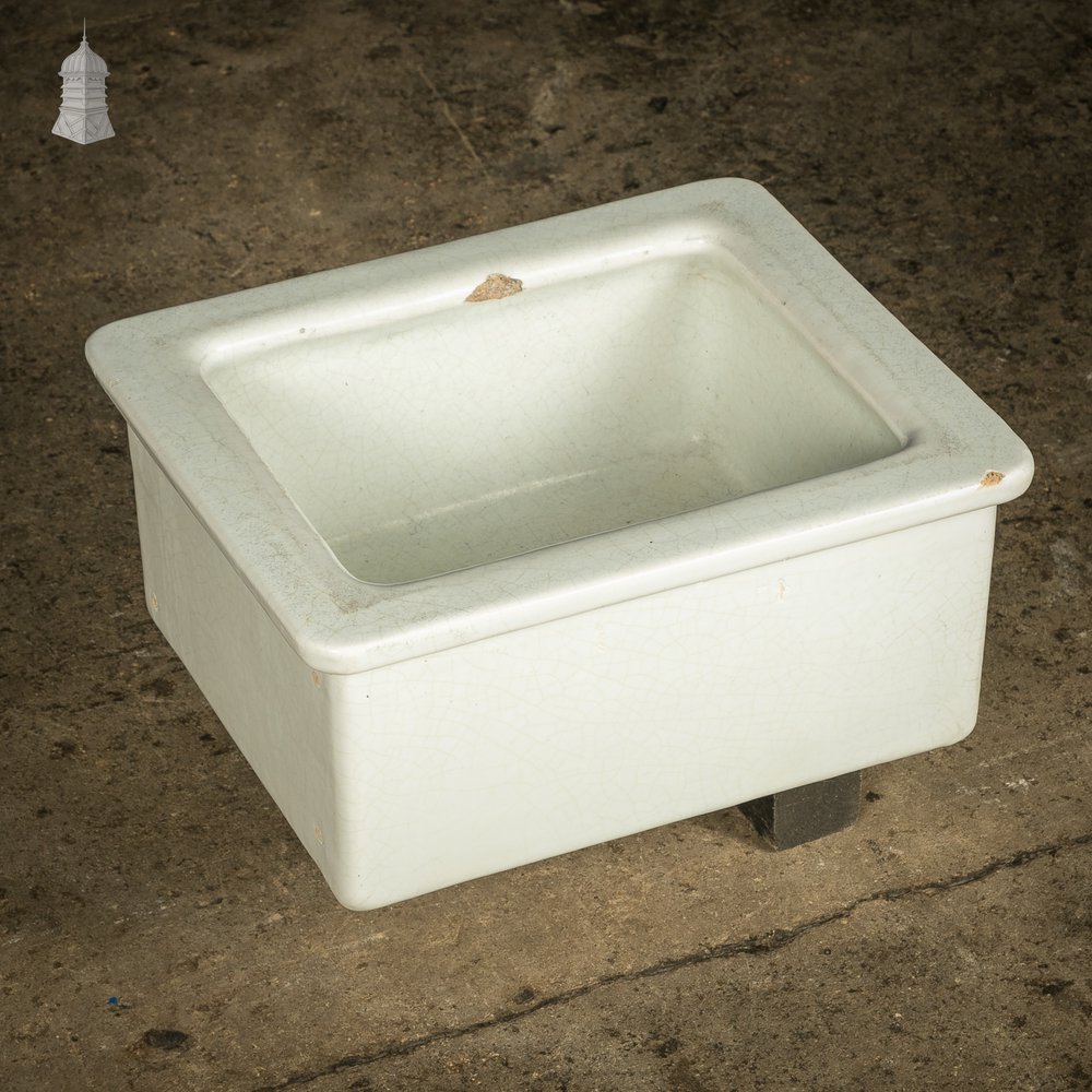 Laboratory Sink, White Glazed Small Belfast Sink by Royal Doulton