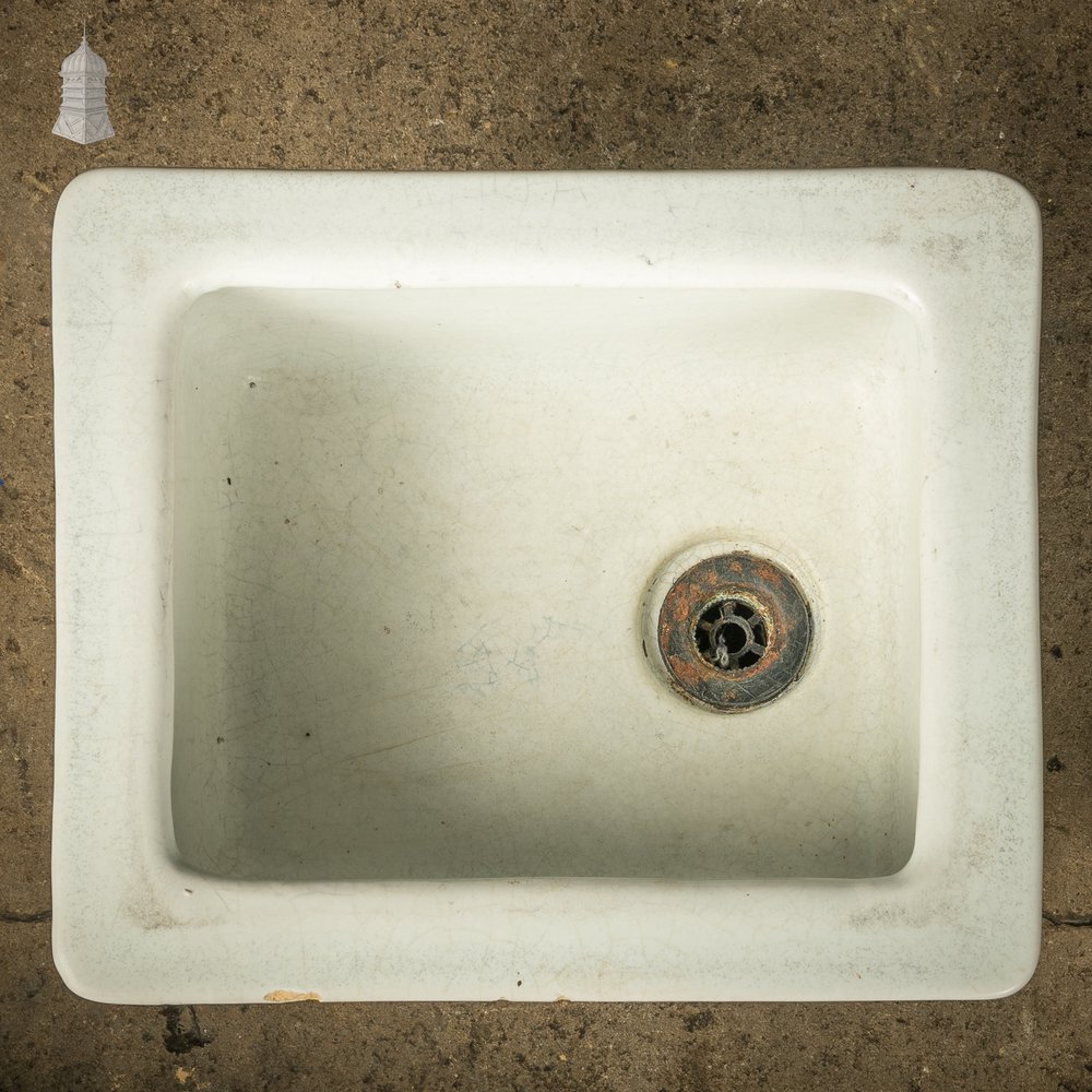 Laboratory Sink, White Glazed Small Belfast Sink by Royal Doulton