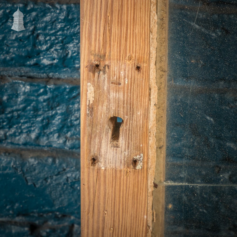 Glazed Pine Door, Cupboard Arched Door with Broken Glazing