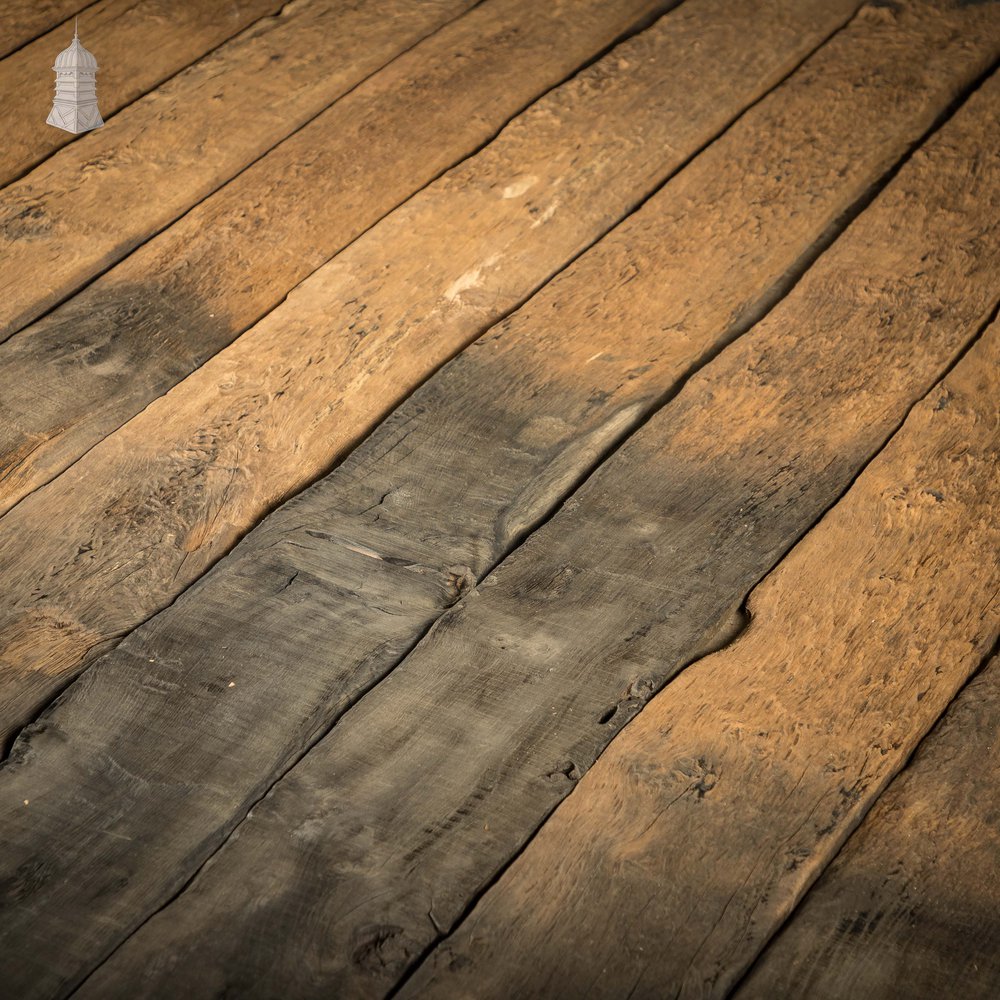 Bog Oak Boards, Cut from Reclaimed Riverband Pilings - 168 Square Metres