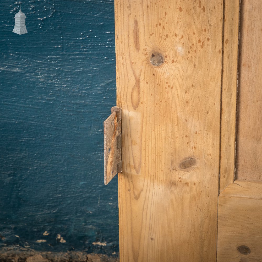 Pine Cupboard Doors, Victorian panelled pair