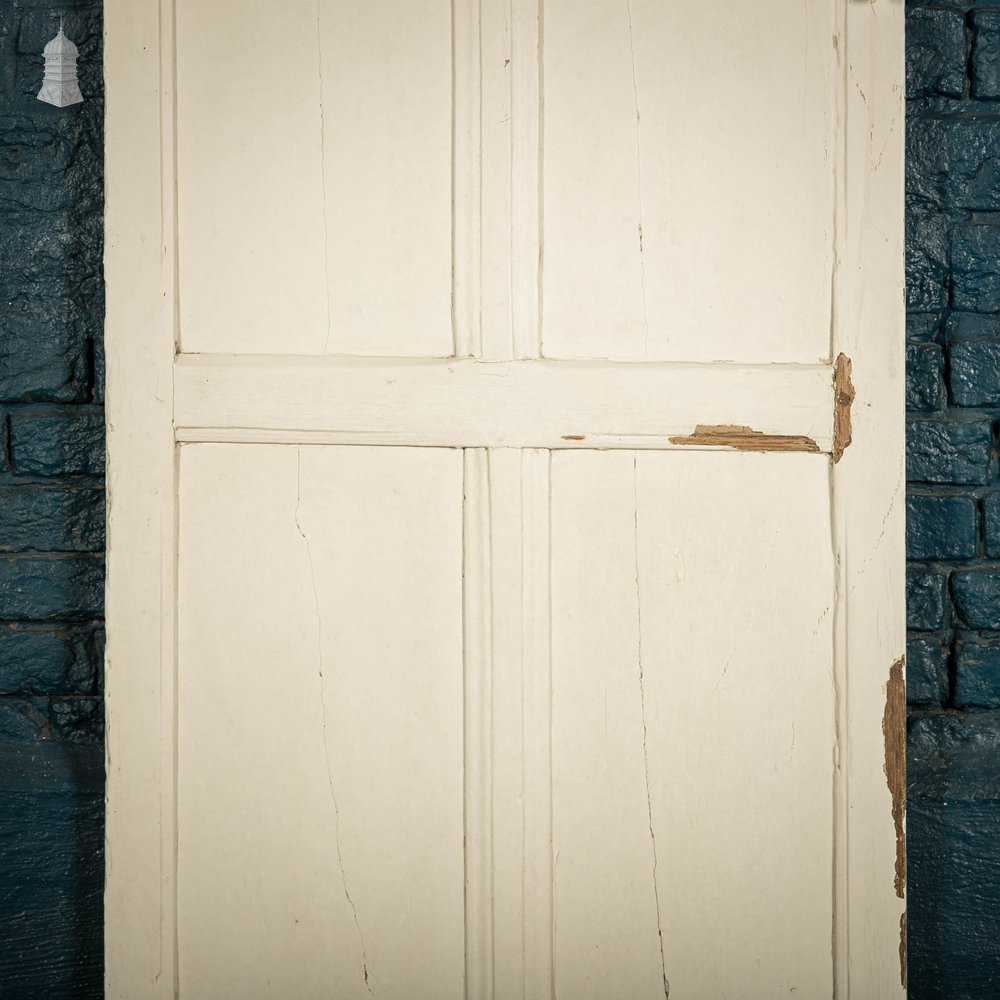 Pine Cupboard Door, 4 Panel White Painted