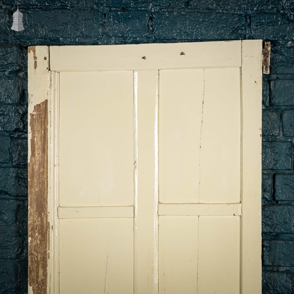 Pine Cupboard Door, 4 Panel White Painted