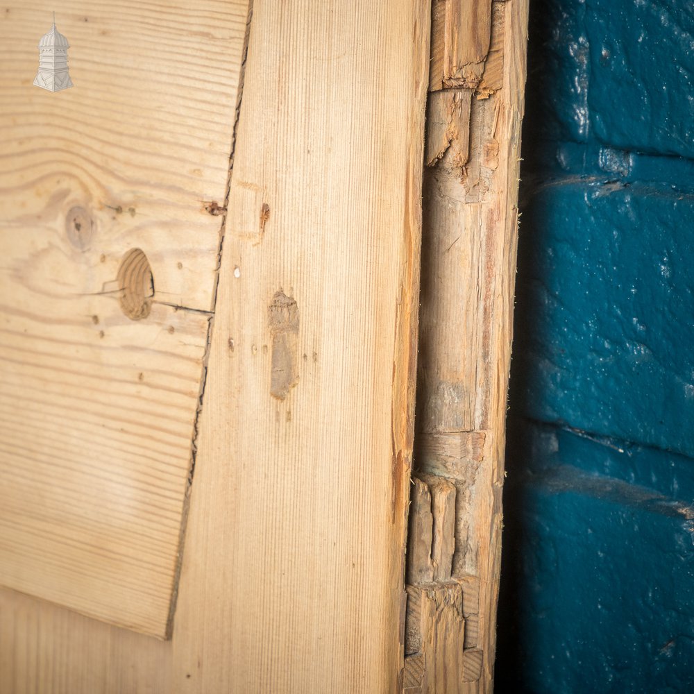 Half Glazed Door, Victorian Paneled Pine