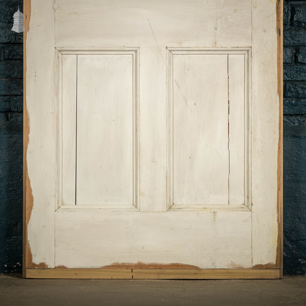 Pine Paneled Door, 6 Panel White Painted