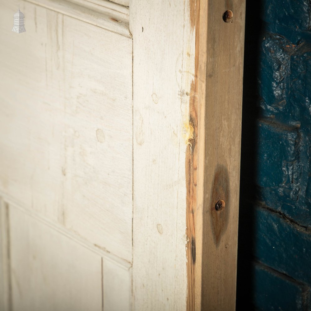 Pine Paneled Door, 6 Panel White Painted