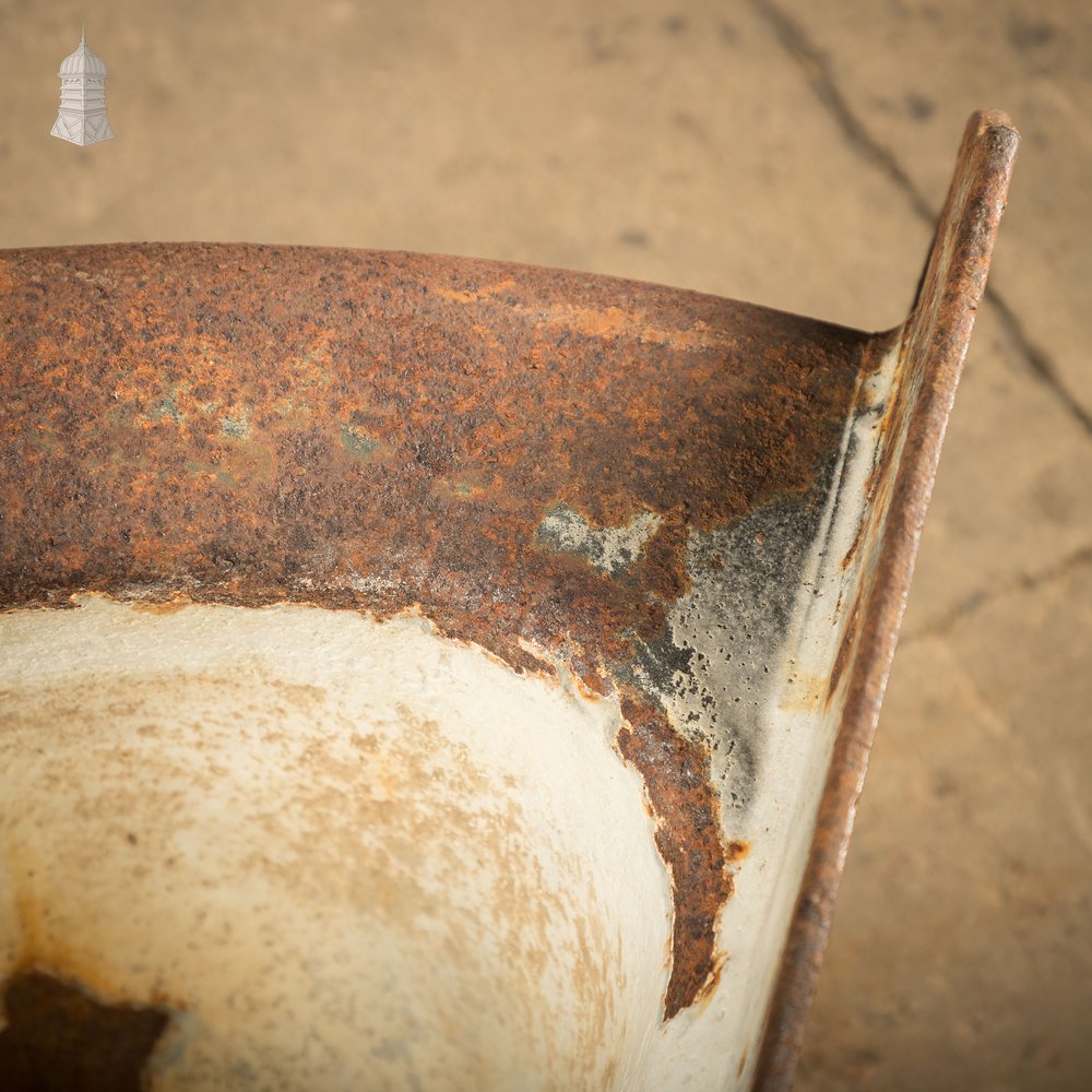 Equine Corner Trough, Part Glazed Cast Iron