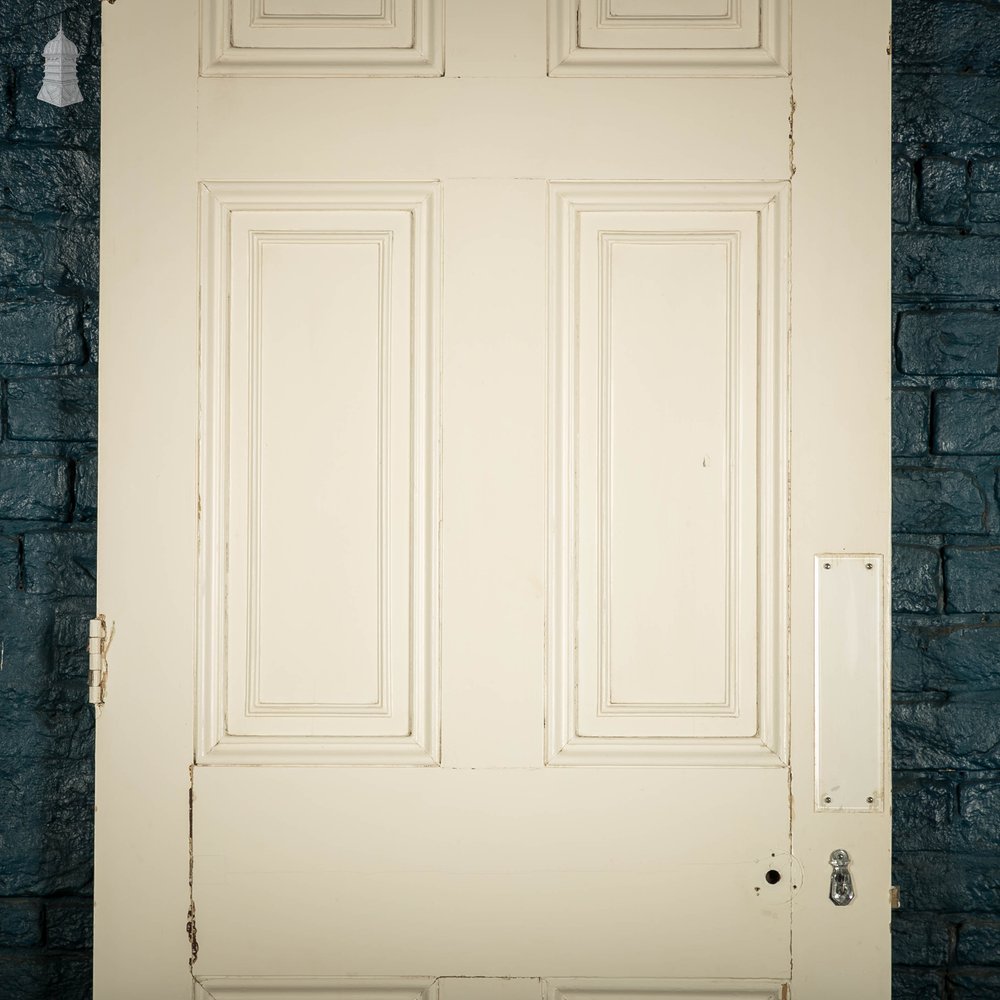 Pine Paneled Door, 6 Panel White Painted