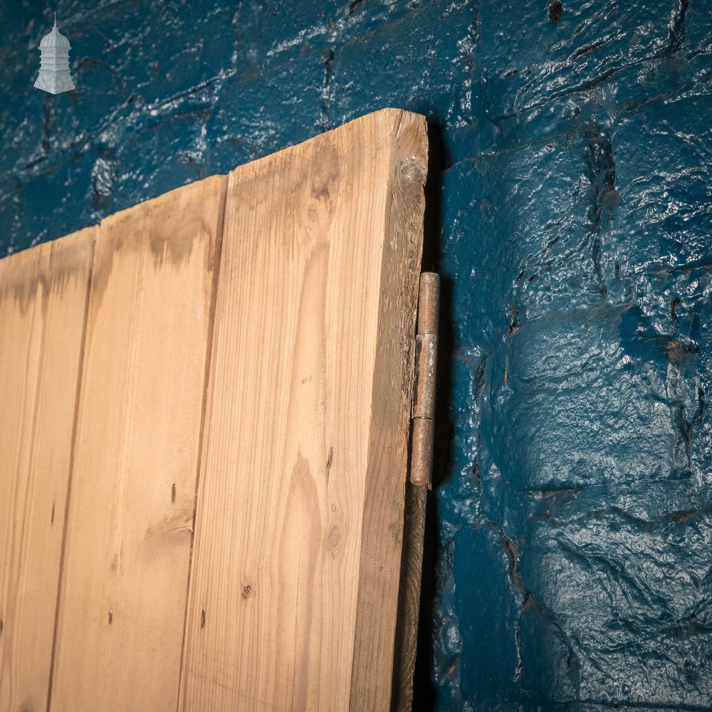 Pine Beadboard Door, 19th C Ledged Cottage Door