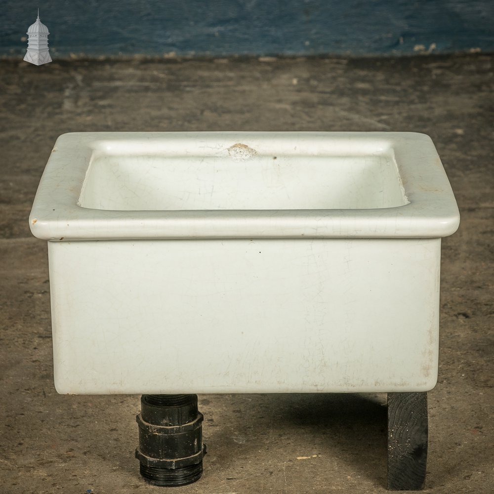 Laboratory Sink, White Glazed Small Belfast Sink by Royal Doulton