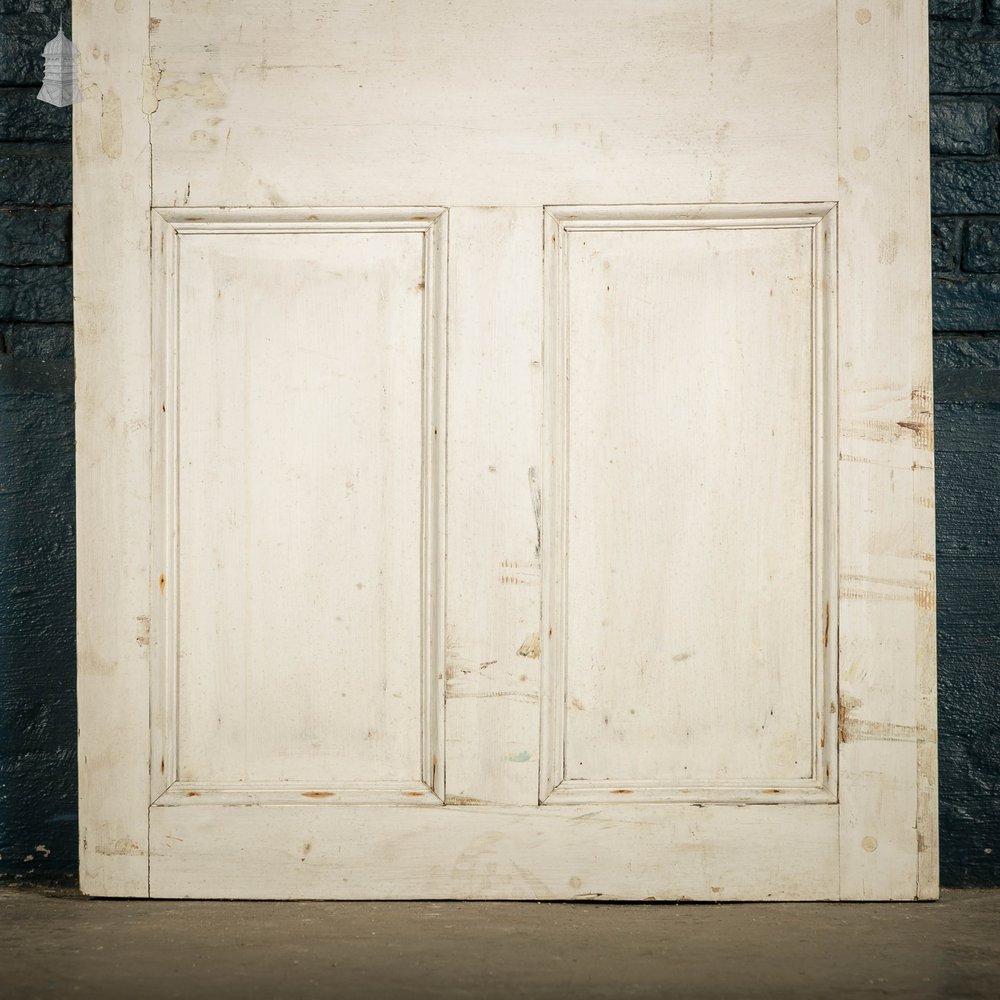 Pine Paneled Door, 4 Panel White Painted