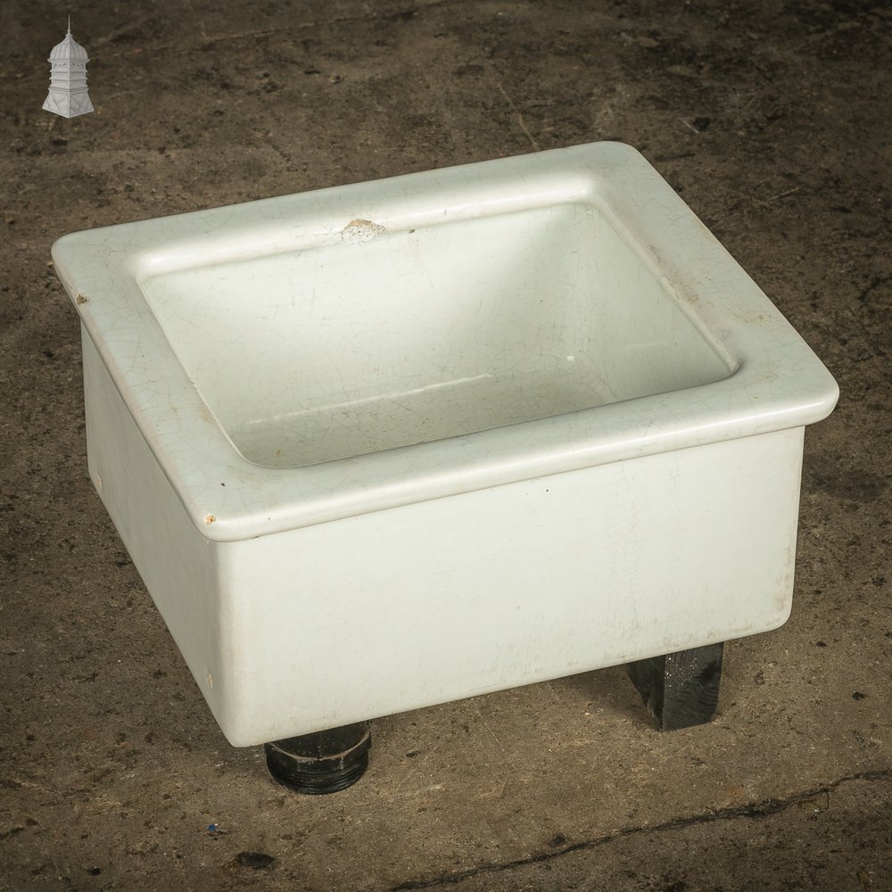 Laboratory Sink, White Glazed Small Belfast Sink by Royal Doulton