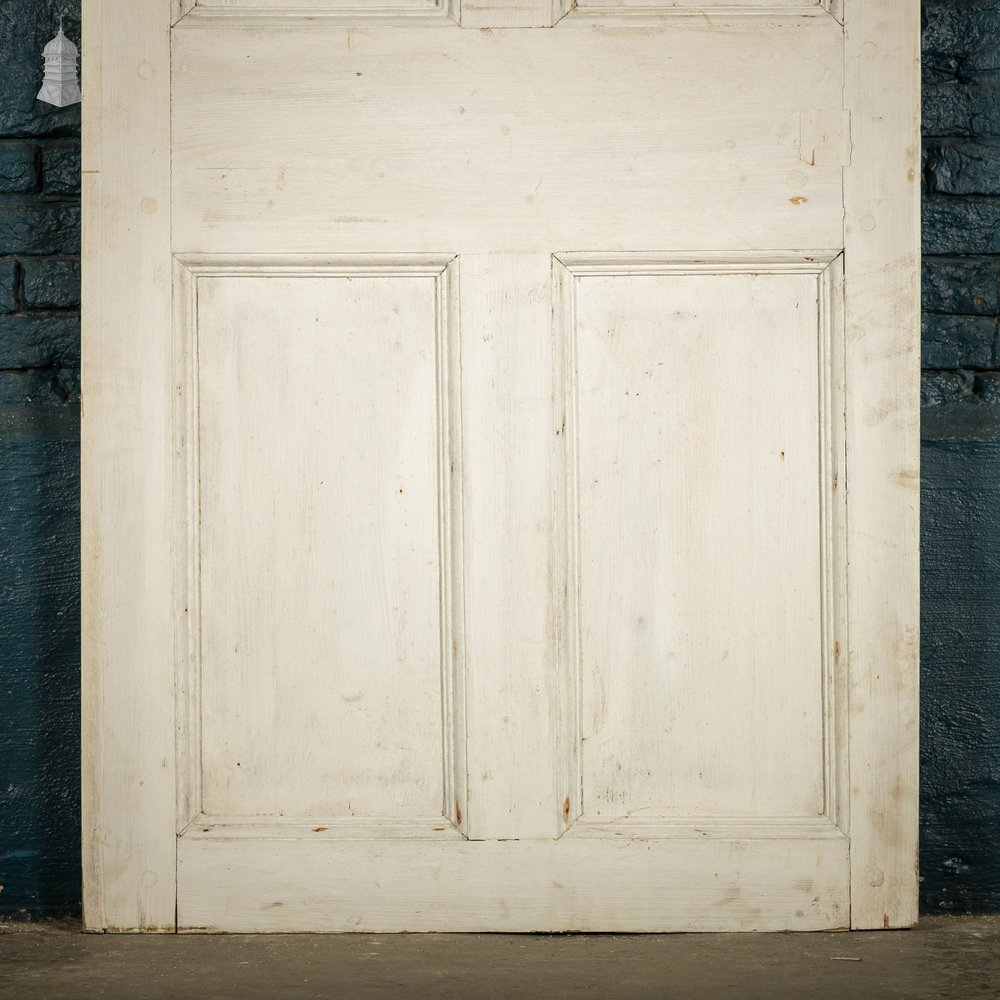 Pine Paneled Door, 4 Panel White Painted