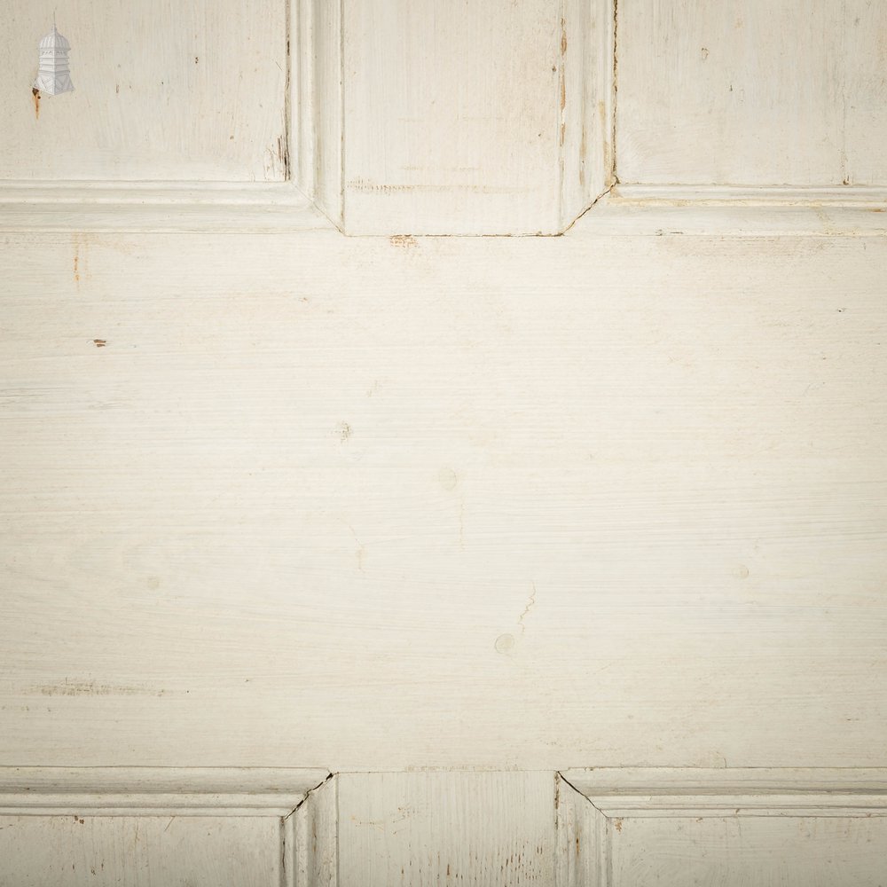 Pine Paneled Door, 4 Panel White Painted