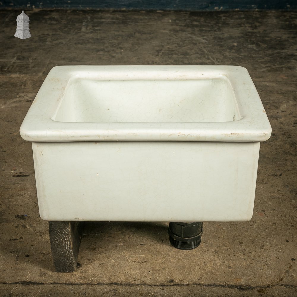 Laboratory Sink, White Glazed Small Belfast Sink by Royal Doulton