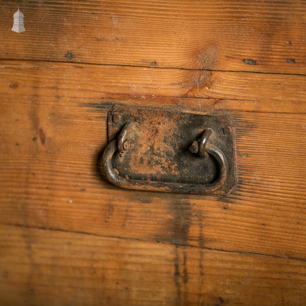 Dome Top Trunk, 19th C Pine Blanket Box Wooden Chest