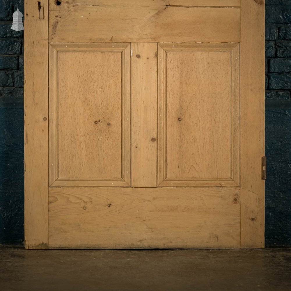 Half Glazed Door, Victorian Pine with ‘Ribbed’ Style Textured Glazing