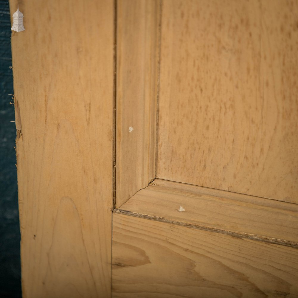 Half Glazed Door, Victorian Pine with ‘Ribbed’ Style Textured Glazing