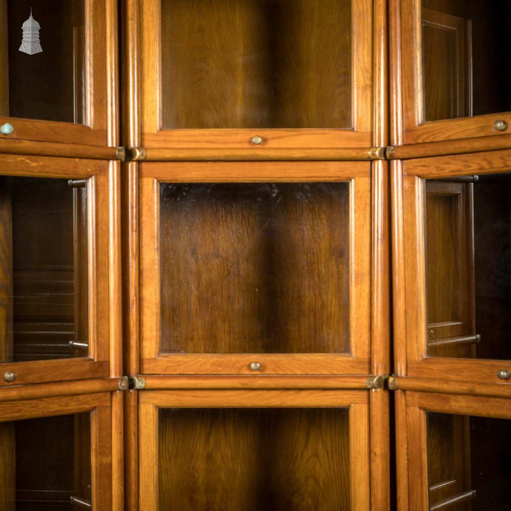 Modular Haberdashery Set, Pine Frames with Glazed Doors