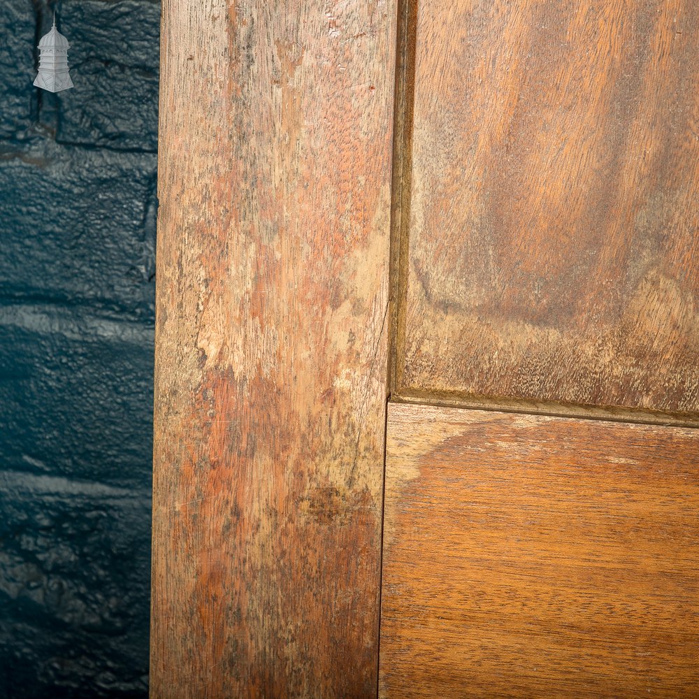 Hardwood Panel Door, Wide, 20th C Mahogany