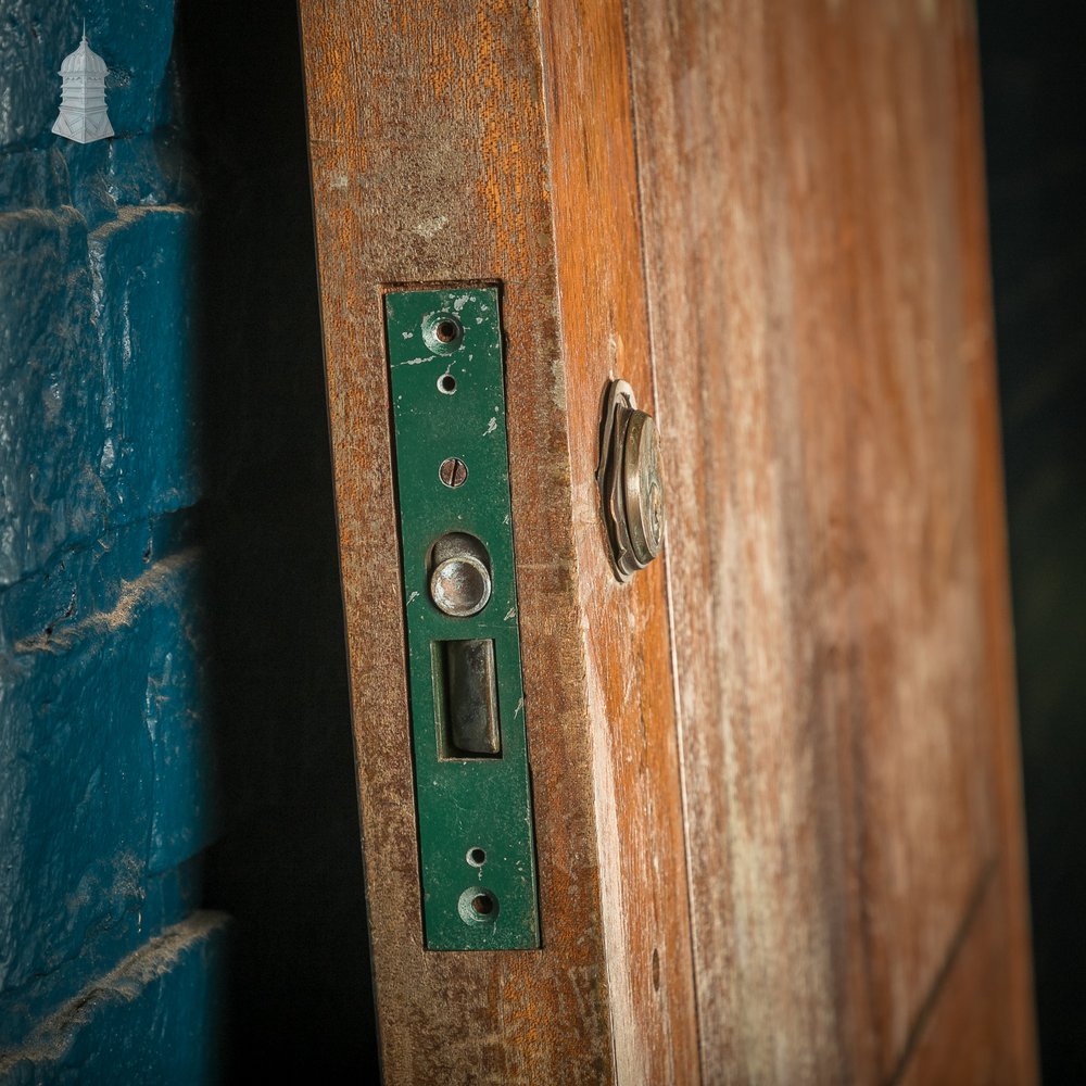 Hardwood Panel Door, Wide, 20th C Mahogany