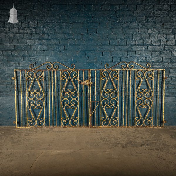 Driveway Gates, Scroll Design Wrought Iron