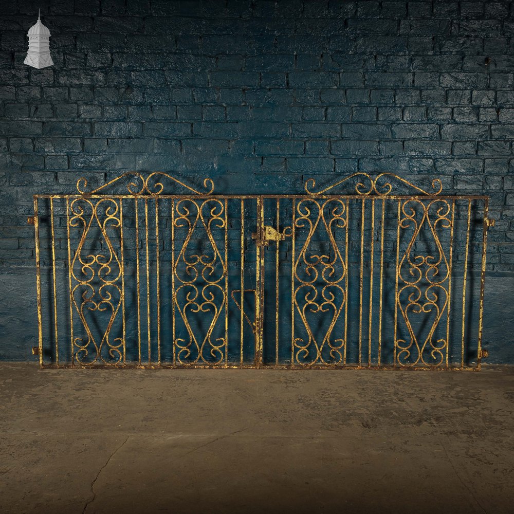 Driveway Gates, Scroll Design Wrought Iron