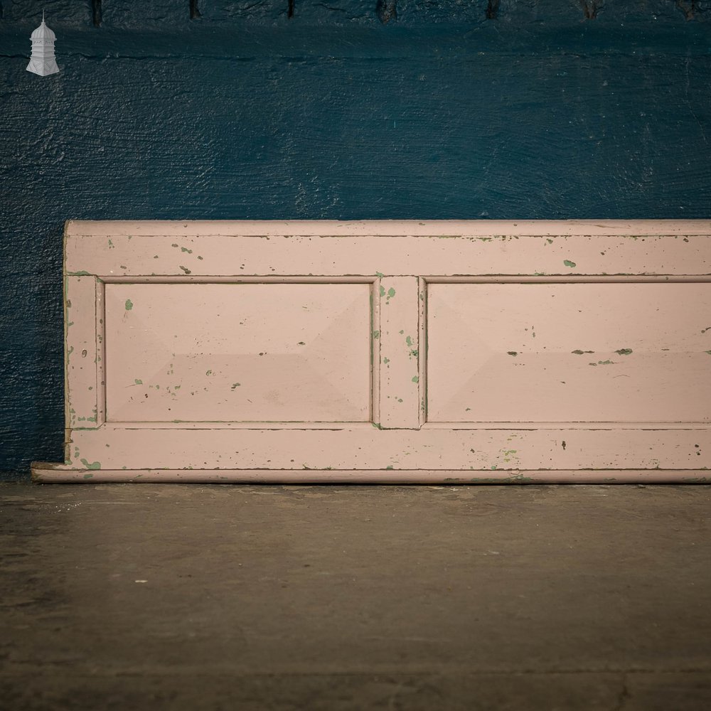 Oak Panelling, 3 Panel Pink Painted