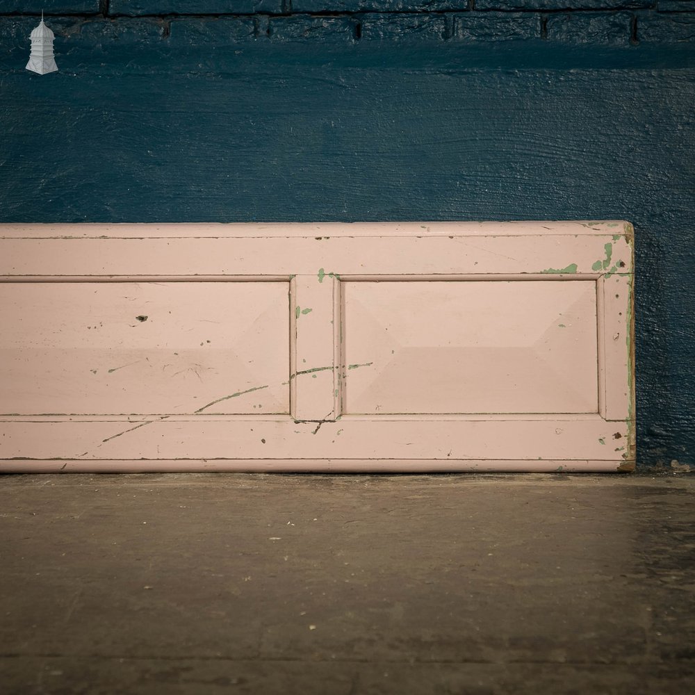 Oak Panelling, 3 Panel Pink Painted