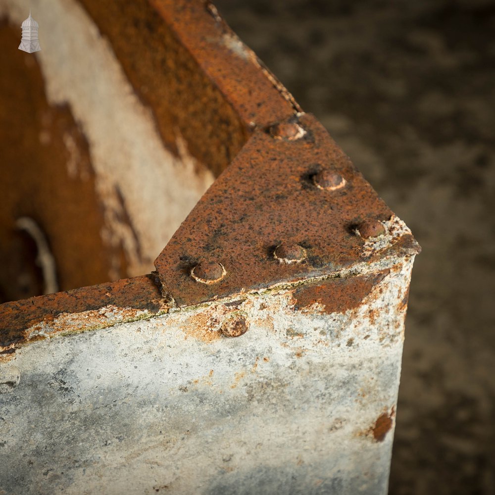 Large Steel Tank, Riveted and Galvanised