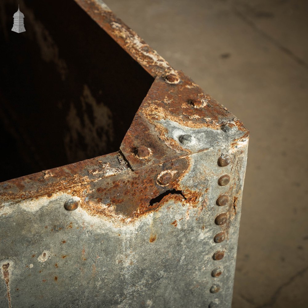 Large Steel Tank, Riveted and Galvanised