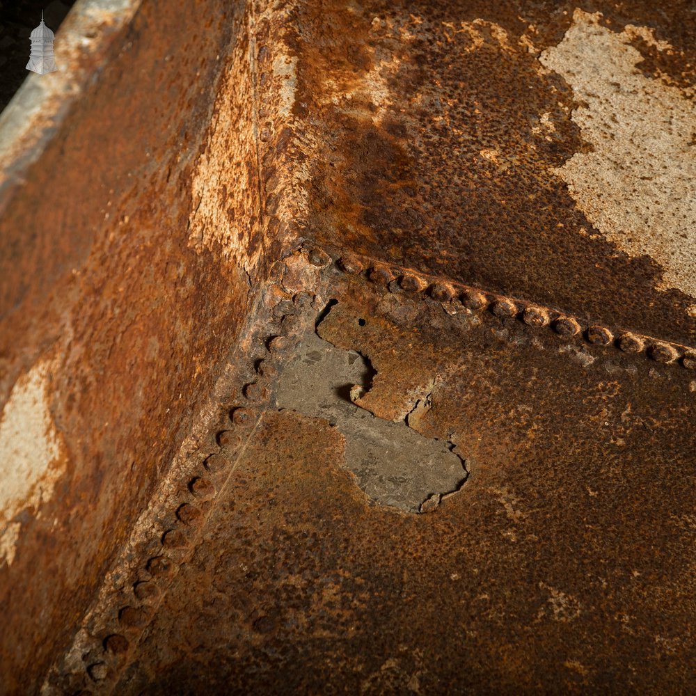 Large Steel Tank, Riveted and Galvanised