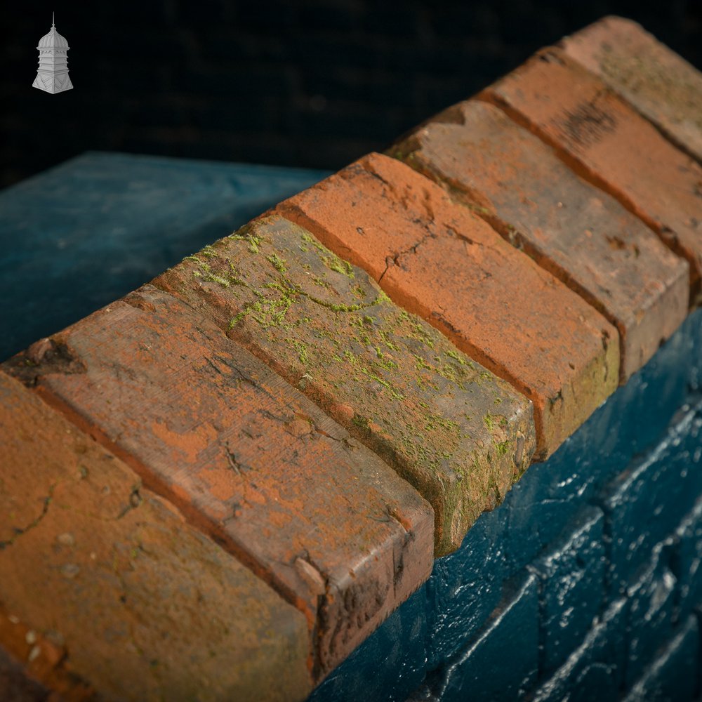 Triangle Wall Coping, Reclaimed Red Coping Brick