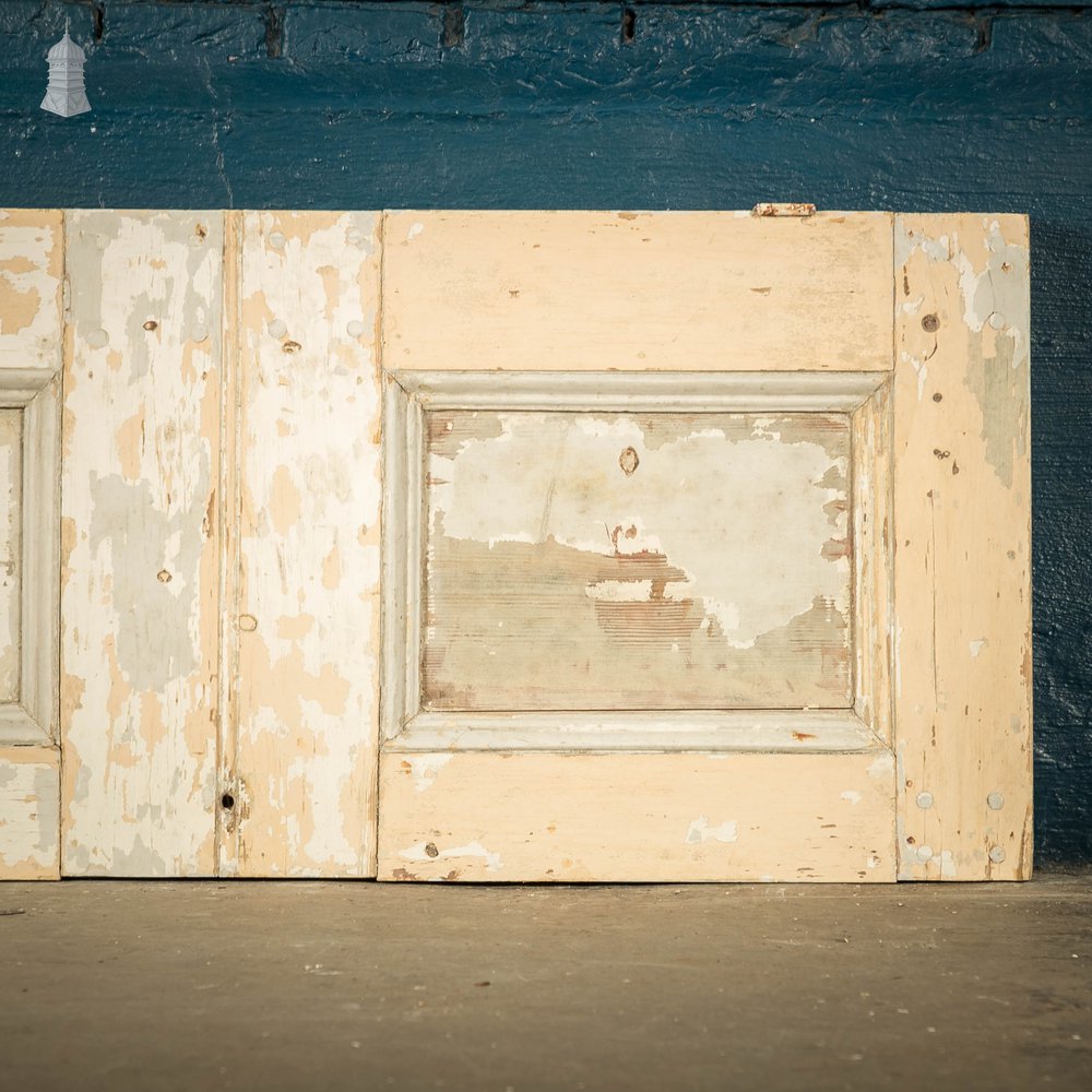 Pine Cupboard Door, Top Opening Distressed Paint