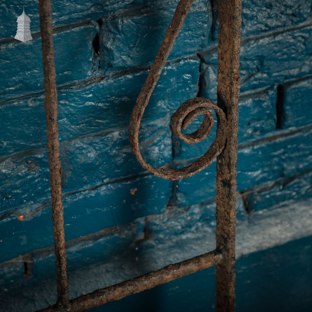 Pedestrian Gate, Scroll Design, Wrought Iron