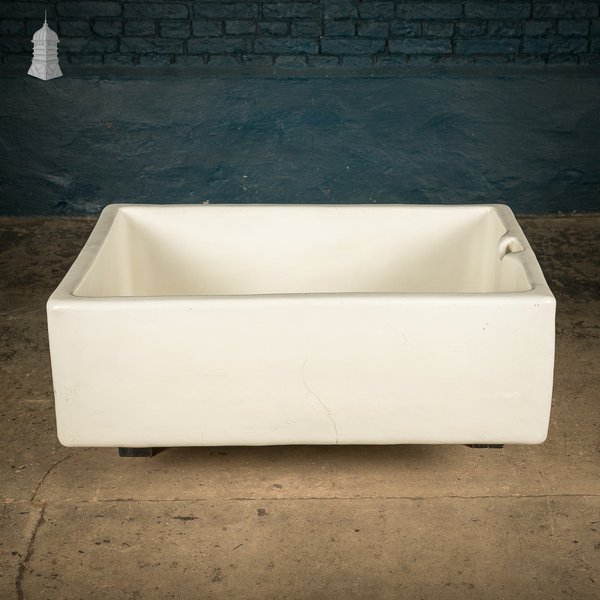 Belfast Butler Sink, Weir Overflow, White Glaze