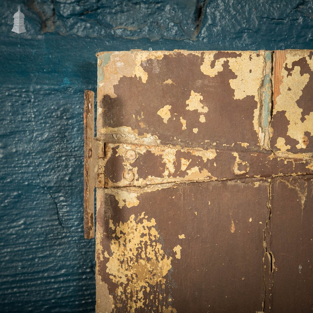 Pine Cupboard Door Pair, Distressed Paint