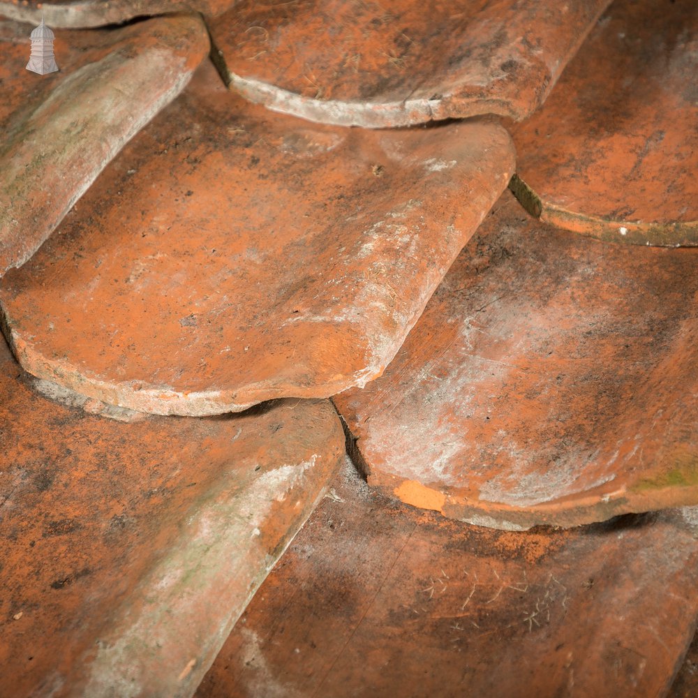 Handmade Pan Tiles, Red Roof Tiles, Batch of 145