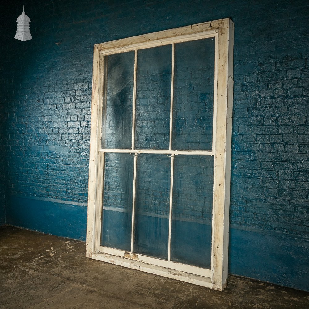 Sliding Sash Window, Edwardian, 8ft High, Hardwood