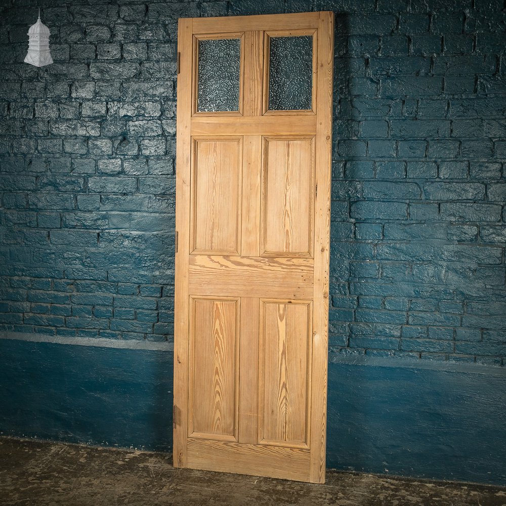 Glazed 6 Panel Internal Door, Georgian Pitch Pine