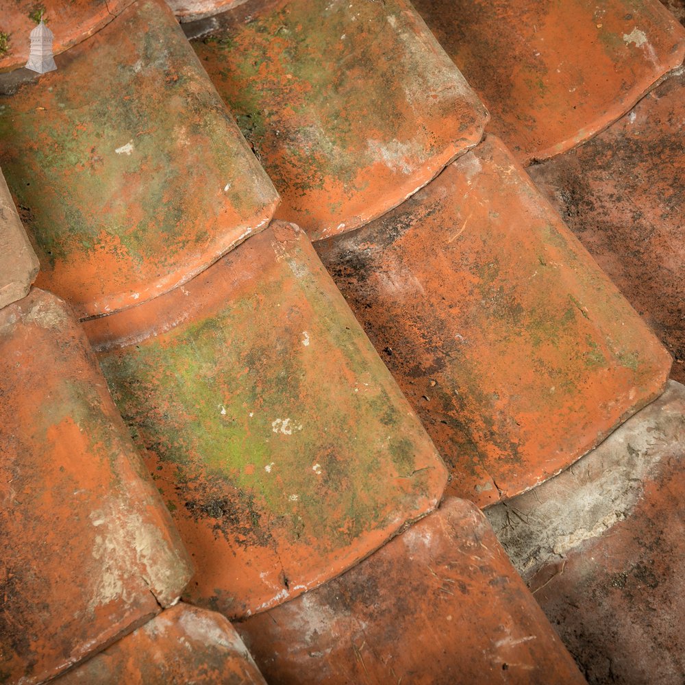 Handmade Pan Tiles, Red Roof Tiles, Batch of 145