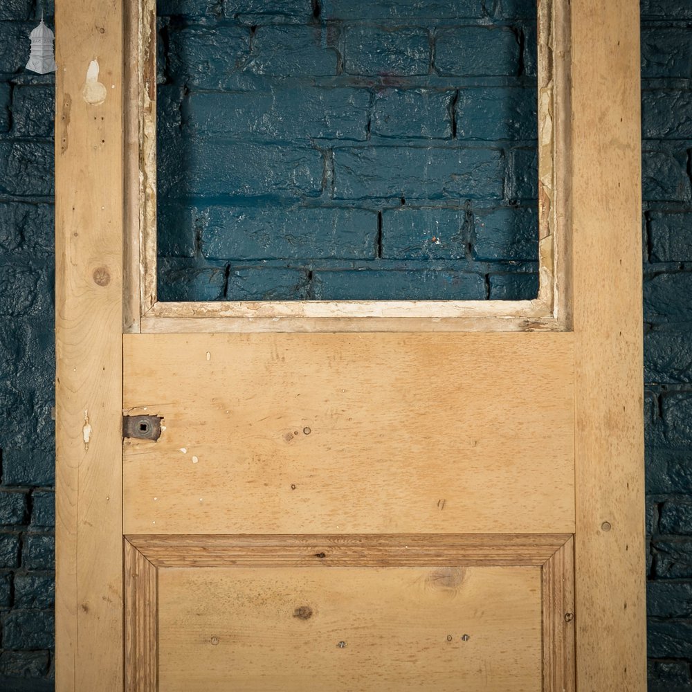 Half Glazed Door, 19th C Pine