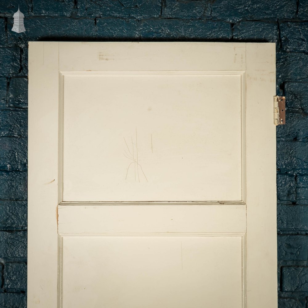 Pine Panelled Door, 4 Panel White Painted