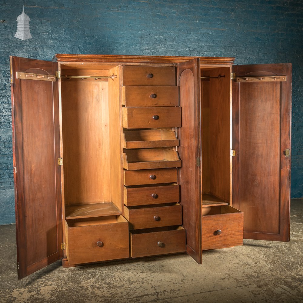 Compactum Gentlemans Wardrobe, Victorian Mottled Mahogany