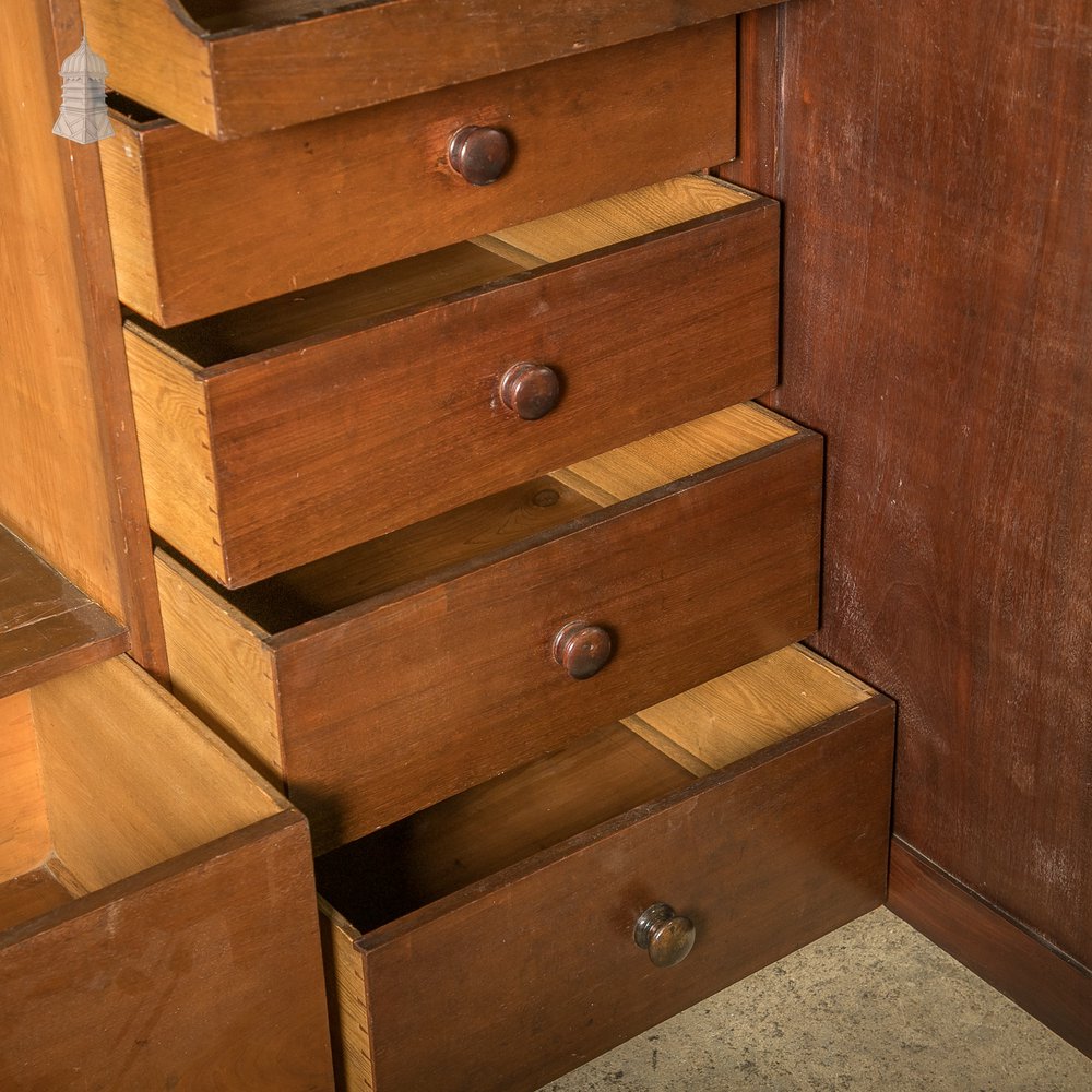 Compactum Gentlemans Wardrobe, Victorian Mottled Mahogany