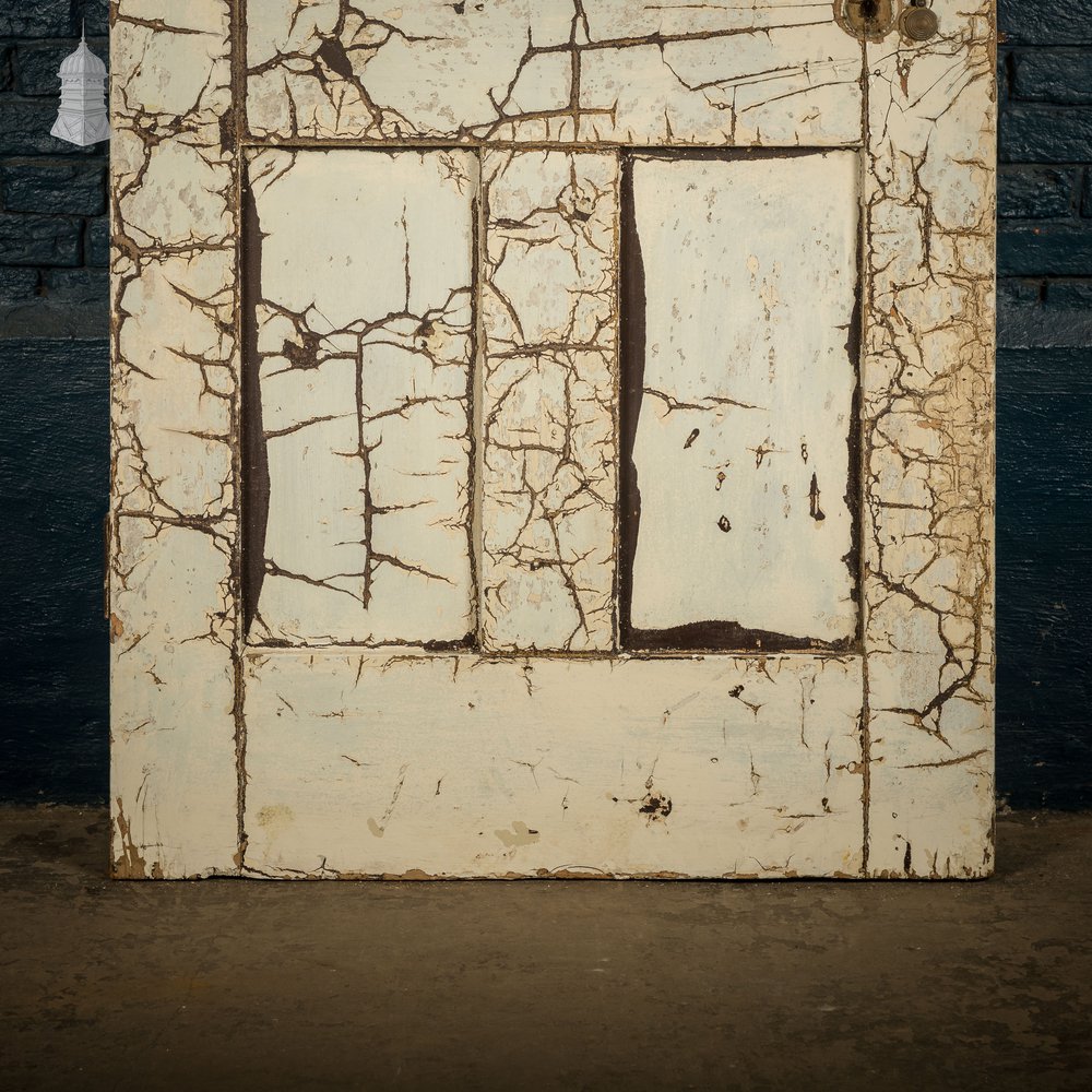 6 Panel Door, Distressed Paint Finish