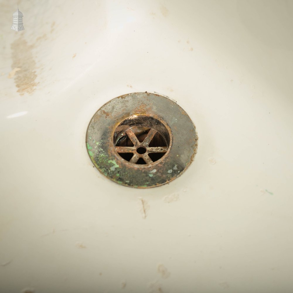 Double Belfast Sink, 19th C with Hardwood Edge Rail