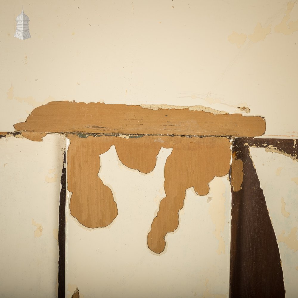 6 Panel Door, Distressed Paint Finish